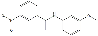 3-methoxy-N-[1-(3-nitrophenyl)ethyl]aniline Struktur