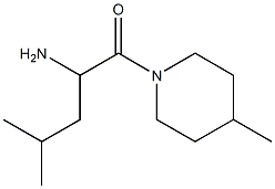 3-methyl-1-[(4-methylpiperidin-1-yl)carbonyl]butylamine Struktur