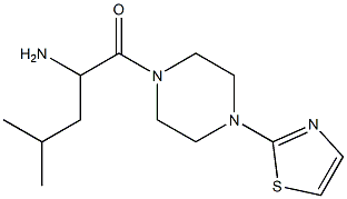 3-methyl-1-{[4-(1,3-thiazol-2-yl)piperazin-1-yl]carbonyl}butylamine Struktur