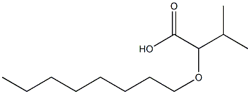 3-methyl-2-(octyloxy)butanoic acid Struktur