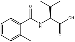 3-methyl-2-[(2-methylphenyl)formamido]butanoic acid Struktur