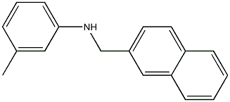 3-methyl-N-(naphthalen-2-ylmethyl)aniline Struktur