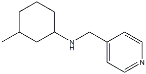 3-methyl-N-(pyridin-4-ylmethyl)cyclohexan-1-amine Struktur