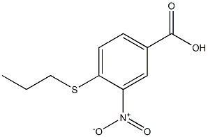 3-nitro-4-(propylsulfanyl)benzoic acid Struktur