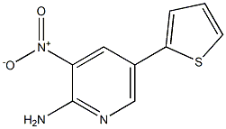 3-nitro-5-thien-2-ylpyridin-2-amine Struktur