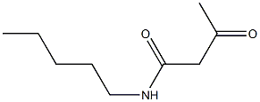 3-oxo-N-pentylbutanamide Struktur