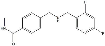 4-({[(2,4-difluorophenyl)methyl]amino}methyl)-N-methylbenzamide Struktur