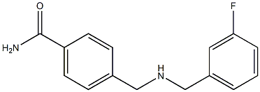 4-({[(3-fluorophenyl)methyl]amino}methyl)benzamide Struktur