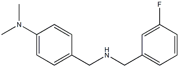 4-({[(3-fluorophenyl)methyl]amino}methyl)-N,N-dimethylaniline Struktur