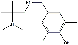 4-({[2-(dimethylamino)-2-methylpropyl]amino}methyl)-2,6-dimethylphenol Structure