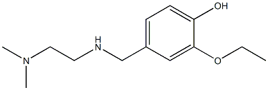 4-({[2-(dimethylamino)ethyl]amino}methyl)-2-ethoxyphenol Struktur