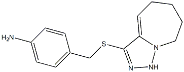 4-({5H,6H,7H,8H,9H-[1,2,4]triazolo[3,4-a]azepin-3-ylsulfanyl}methyl)aniline Struktur