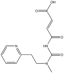 4-({methyl[2-(pyridin-2-yl)ethyl]carbamoyl}amino)-4-oxobut-2-enoic acid Struktur