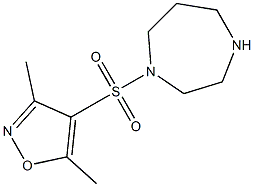 4-(1,4-diazepane-1-sulfonyl)-3,5-dimethyl-1,2-oxazole Struktur