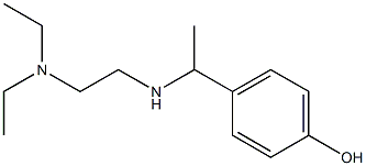 4-(1-{[2-(diethylamino)ethyl]amino}ethyl)phenol Struktur