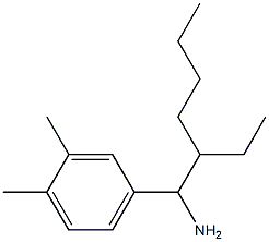 4-(1-amino-2-ethylhexyl)-1,2-dimethylbenzene Struktur