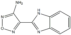 4-(1H-benzimidazol-2-yl)-1,2,5-oxadiazol-3-amine Struktur