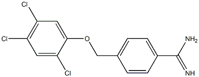 4-(2,4,5-trichlorophenoxymethyl)benzene-1-carboximidamide Struktur