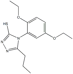 4-(2,5-diethoxyphenyl)-5-propyl-4H-1,2,4-triazole-3-thiol Struktur