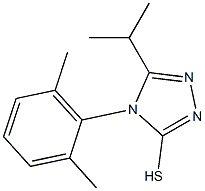 4-(2,6-dimethylphenyl)-5-(propan-2-yl)-4H-1,2,4-triazole-3-thiol Struktur