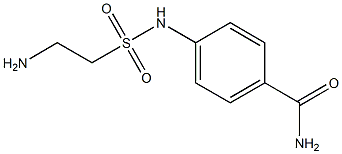 4-(2-aminoethane-1-sulfonamido)benzamide Struktur