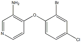 4-(2-bromo-4-chlorophenoxy)pyridin-3-amine Struktur