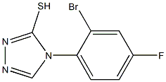 4-(2-bromo-4-fluorophenyl)-4H-1,2,4-triazole-3-thiol Struktur