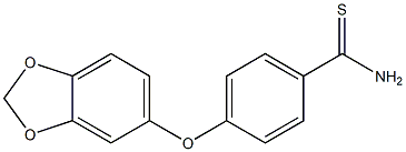 4-(2H-1,3-benzodioxol-5-yloxy)benzene-1-carbothioamide Struktur