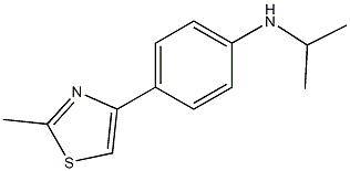 4-(2-methyl-1,3-thiazol-4-yl)-N-(propan-2-yl)aniline Struktur