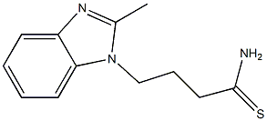 4-(2-methyl-1H-benzimidazol-1-yl)butanethioamide Struktur