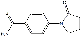 4-(2-oxopyrrolidin-1-yl)benzenecarbothioamide Struktur