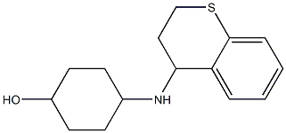 4-(3,4-dihydro-2H-1-benzothiopyran-4-ylamino)cyclohexan-1-ol Struktur