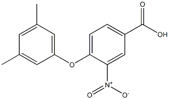 4-(3,5-dimethylphenoxy)-3-nitrobenzoic acid Struktur