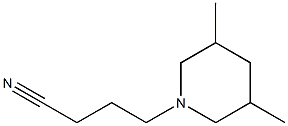 4-(3,5-dimethylpiperidin-1-yl)butanenitrile Struktur