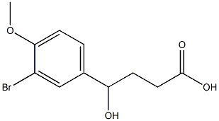 4-(3-bromo-4-methoxyphenyl)-4-hydroxybutanoic acid Struktur