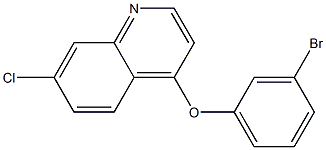 4-(3-bromophenoxy)-7-chloroquinoline Struktur