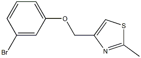 4-(3-bromophenoxymethyl)-2-methyl-1,3-thiazole Struktur