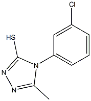 4-(3-chlorophenyl)-5-methyl-4H-1,2,4-triazole-3-thiol Struktur