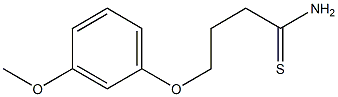 4-(3-methoxyphenoxy)butanethioamide Struktur