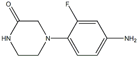 4-(4-amino-2-fluorophenyl)piperazin-2-one Struktur