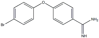 4-(4-bromophenoxy)benzene-1-carboximidamide Struktur