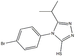 4-(4-bromophenyl)-5-(propan-2-yl)-4H-1,2,4-triazole-3-thiol Struktur