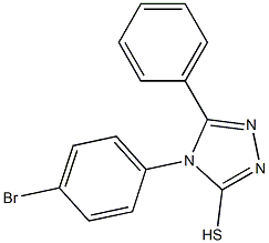 4-(4-bromophenyl)-5-phenyl-4H-1,2,4-triazole-3-thiol Struktur