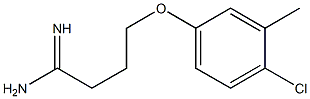 4-(4-chloro-3-methylphenoxy)butanimidamide Struktur