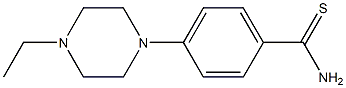 4-(4-ethylpiperazin-1-yl)benzene-1-carbothioamide Struktur