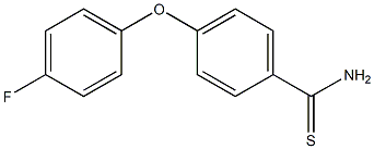 4-(4-fluorophenoxy)benzene-1-carbothioamide Struktur