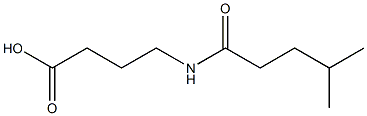 4-(4-methylpentanamido)butanoic acid Struktur