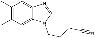 4-(5,6-dimethyl-1H-benzimidazol-1-yl)butanenitrile Struktur