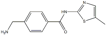 4-(aminomethyl)-N-(5-methyl-1,3-thiazol-2-yl)benzamide Struktur