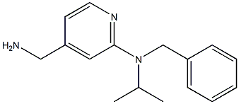 4-(aminomethyl)-N-benzyl-N-(propan-2-yl)pyridin-2-amine Struktur